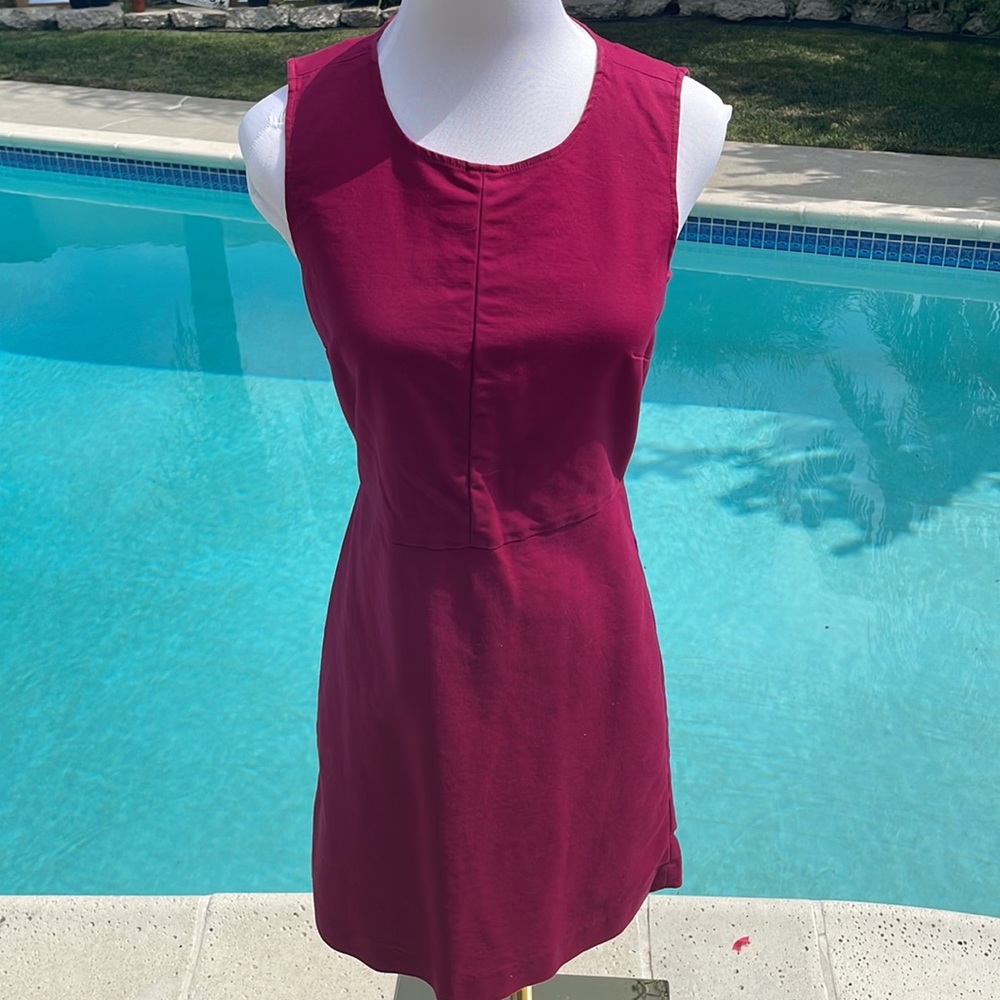 GAP | cotton, A-line, pink dress | size 0 | Pockets